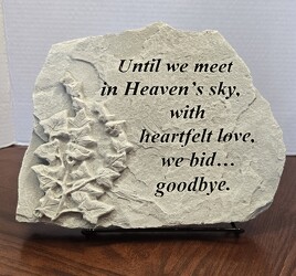 "UNTIL WE MEET" STONE from Krupp Florist, your local Belleville flower shop