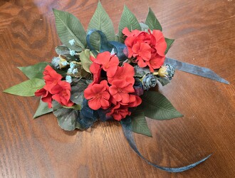 RED/TEAL SILK SWAG from Krupp Florist, your local Belleville flower shop