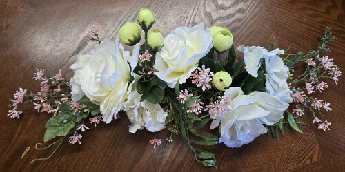 SILK SWAG WHITE/PINK from Krupp Florist, your local Belleville flower shop
