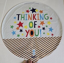 "Thinking of you" balloon from Krupp Florist, your local Belleville flower shop