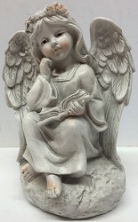 Angel reading angel-1814 from Krupp Florist, your local Belleville flower shop