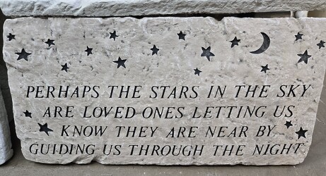 PERHAPS THE STARS BENCH from Krupp Florist, your local Belleville flower shop