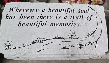 TRAIL OF MEMORIES BENCH from Krupp Florist, your local Belleville flower shop