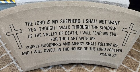 The Lord is my Shepherd bench-pb20 from Krupp Florist, your local Belleville flower shop