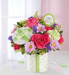 Happy Birthday Present Bouquet blm-167382 from Krupp Florist, your local Belleville flower shop