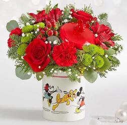 Disney Mickey Mouse & Friends Holiday Cookie Jar from Krupp Florist, your local Belleville flower shop