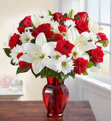 Red & white delight blm161713 from Krupp Florist, your local Belleville flower shop