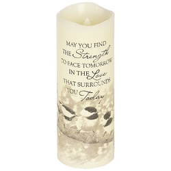 "Strength" flicker candle-candle16f-10 from Krupp Florist, your local Belleville flower shop
