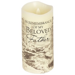 "Father" flicker candle-candle16f-8 from Krupp Florist, your local Belleville flower shop