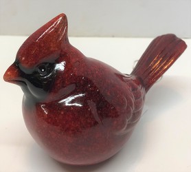 Ceramic Cardinal Bird from Krupp Florist, your local Belleville flower shop