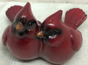 Small Pair of Cardinal Birds from Krupp Florist, your local Belleville flower shop