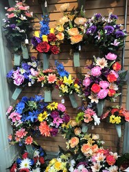 Cemetery Silk Arrangements For Vases from Krupp Florist, your local Belleville flower shop