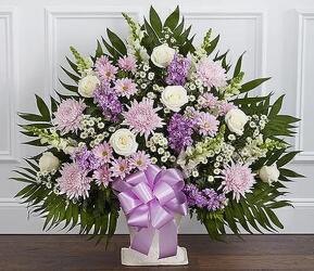 Heartfelt Tribute-lavender/white from Krupp Florist, your local Belleville flower shop