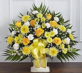 Heartfelt Tribute-yellow from Krupp Florist, your local Belleville flower shop
