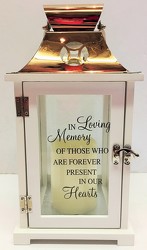 "In loving memory" lantern lantern-1801 from Krupp Florist, your local Belleville flower shop