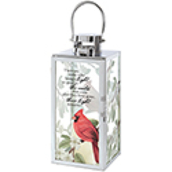 Chrome cardinal lantern lantern-57473 from Krupp Florist, your local Belleville flower shop