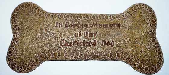 Dogbone memory plaque-pets16-2 from Krupp Florist, your local Belleville flower shop