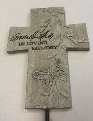 Grandmother Cross Garden/Planter Pick from Krupp Florist, your local Belleville flower shop