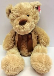 Cuddly stuffed tan bear plush-tanbear from Krupp Florist, your local Belleville flower shop