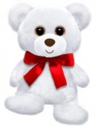 White rainbow bear 6