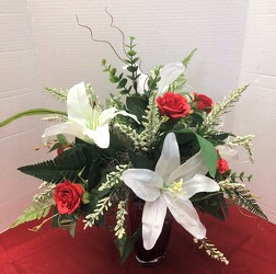 Silk arrangement silk-arrg2319 from Krupp Florist, your local Belleville flower shop