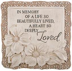 "Loved" garden stone ss-12742 from Krupp Florist, your local Belleville flower shop