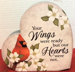 Your wings heart sitter ss-12795 from Krupp Florist, your local Belleville flower shop