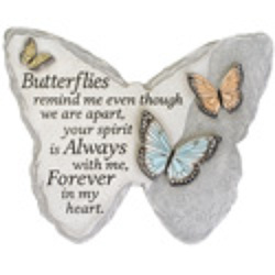 Butterfly Memorial Garden Stone ss-14454 from Krupp Florist, your local Belleville flower shop