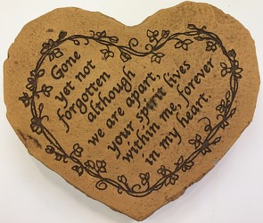 Gone Yet Not Forgotten Heart Stone Small  from Krupp Florist, your local Belleville flower shop