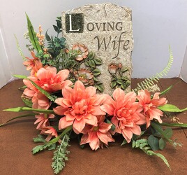 Loving Wife resin plaque-stylized ss-2113sty from Krupp Florist, your local Belleville flower shop