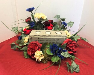 Stone Candle Holder Stylized  from Krupp Florist, your local Belleville flower shop
