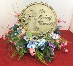 In Loving Memory Stone Stylized  from Krupp Florist, your local Belleville flower shop