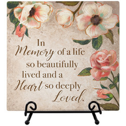 In Memory Easel Plaque ss-23874 from Krupp Florist, your local Belleville flower shop