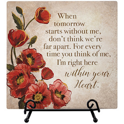 Within Your Heart Easel Plaque ss-23876 from Krupp Florist, your local Belleville flower shop