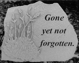 Gone Yet Not Forgotten Stone Small  from Krupp Florist, your local Belleville flower shop