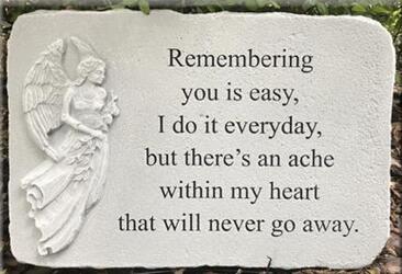 Remembering You Is Easy Stone Medium  from Krupp Florist, your local Belleville flower shop