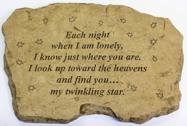 Each Night When I Am Lonely Stone Medium  from Krupp Florist, your local Belleville flower shop
