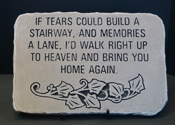 If tears could build stone-medium ss15-1 from Krupp Florist, your local Belleville flower shop