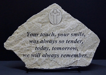 Your Touch, Your Smile Stone Small  from Krupp Florist, your local Belleville flower shop