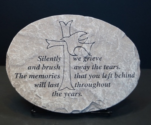 Silently We Grieve Stone Small  from Krupp Florist, your local Belleville flower shop