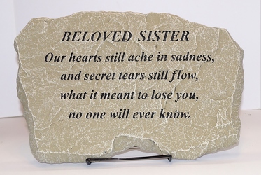 Beloved Sister stone-medium ss16-5 from Krupp Florist, your local Belleville flower shop