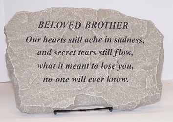 Beloved Brother stone-medium ss16-6 from Krupp Florist, your local Belleville flower shop