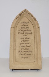 Though Absent You Are Always Here Stone Small  from Krupp Florist, your local Belleville flower shop