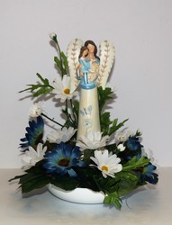Angel with child & butterflies ss16ssry-3 from Krupp Florist, your local Belleville flower shop