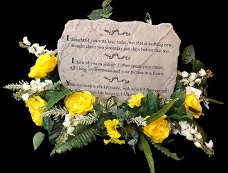 I thought of you with love stone stylized-ss2301-sty from Krupp Florist, your local Belleville flower shop