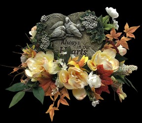 Always in our Hearts stone-stylized ss2308-sty from Krupp Florist, your local Belleville flower shop