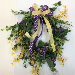 Wreath-Spring wreath-108 from Krupp Florist, your local Belleville flower shop