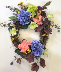 Wreath silk wreath-113 from Krupp Florist, your local Belleville flower shop