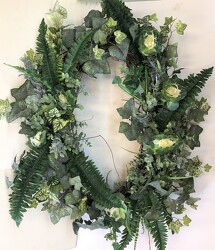 Wreath silk wreath-115 from Krupp Florist, your local Belleville flower shop