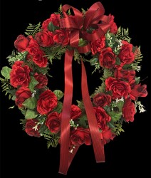 Wreath silk wreath-2402 from Krupp Florist, your local Belleville flower shop
